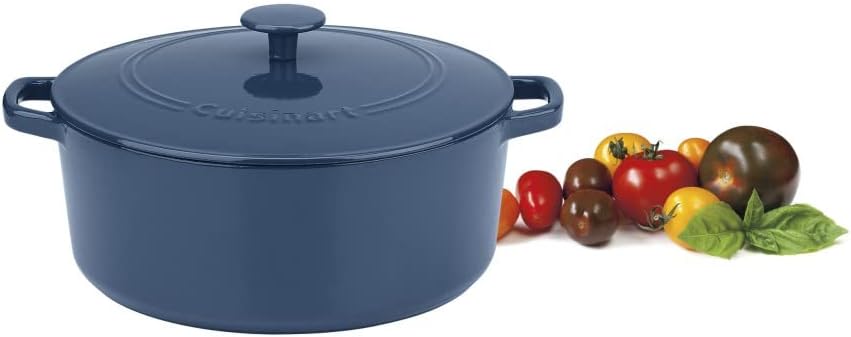 Cuisinart Chefs Classic Enameled Cast Iron 12-Inch Chicken Fryer with Cover, Cardinal Red