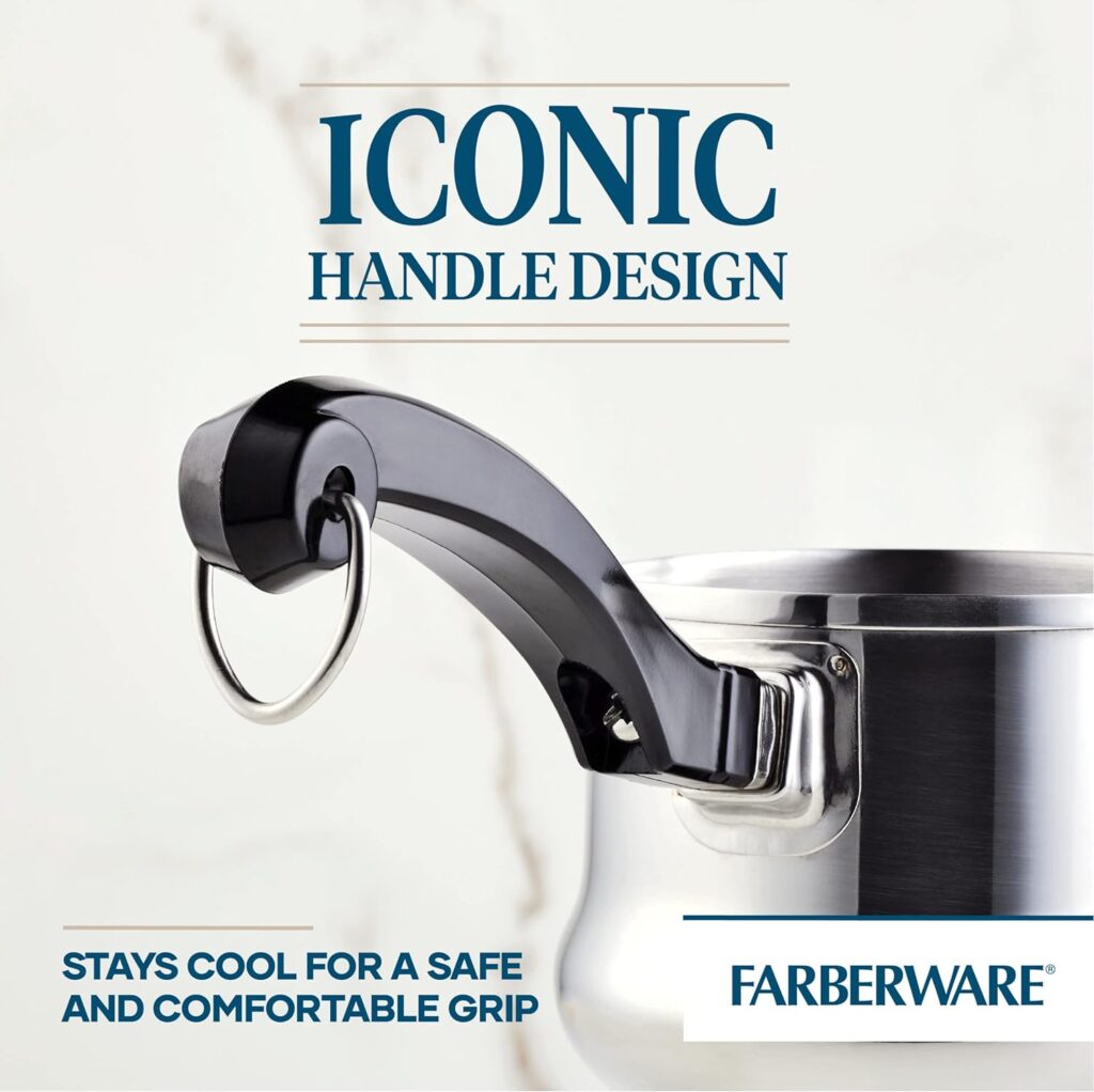 Farberware Classic Stainless Steel Frying Pan Set / Fry Pan Set / Stainless Steel Skillet Set - 8.25 Inch and 10 Inch, Silver