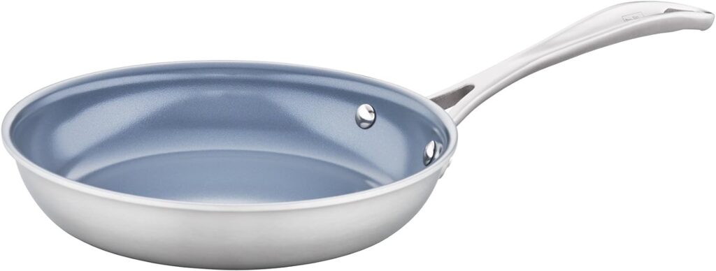 ZWILLING Spirit Ceramic Nonstick Fry Pan, 8-inch, Stainless Steel