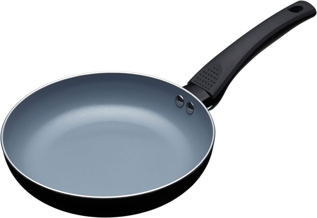 MasterClass Eco Induction Frying Pan with Healthier Ceramic Chemical Free Non Stick, Large, Aluminium/Iron, Black/Blue, 30 cm